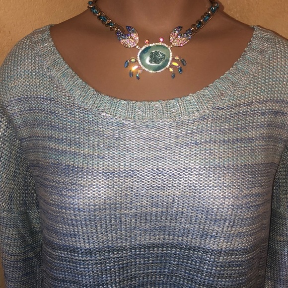 Anthropologie Willow & Clay metallic ombré sweater - Picture 4 of 7